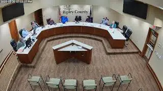 Ripley County Government Council Meeting October 20, 2025