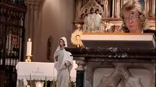 Brenda reciting Litany of the Cross, St Mary of the Angels, Notting Hill Gate, W2 5DJ Sept 2025