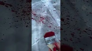 Урок по созданию поддельных брызг крови с помощью краски