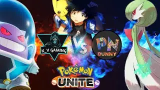 K_V Gaming Vs Pokenite Bunny🔥|  Intense Battle🥶| Pokemon Unite Gameplay | @POKENITEYT