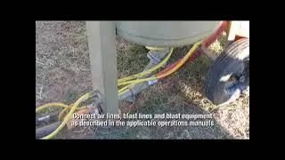 Internal Spin Rotating Blasting of Pipe