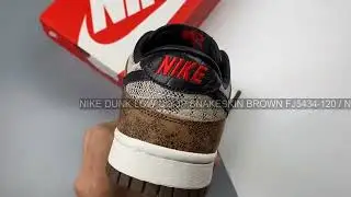 [UNBOXING] Nike Dunk Low CO.JP Snakeskin Brown FJ5434-120 / Nike Dunk Co Jp