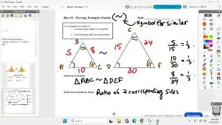 Geometry AB January 12th - Unit 6 Day 2 - Proving Similar Triangles
