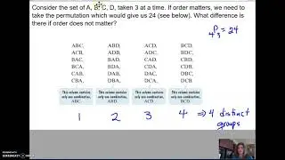Combination vs Permutation