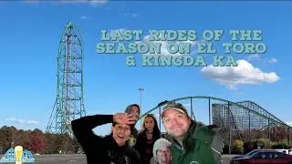 Last Rides of the Season on El Toro and Kingda Ka at Great Adventure 2023