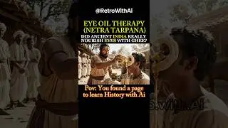 DID ANCIENT INDIA REALLY NOURISH EYES WITH GHEE? #ancientindia #indianhistory #eye #ai #shorts