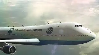 E-llustrate Business Concept - Boeing plane carrying logo company video