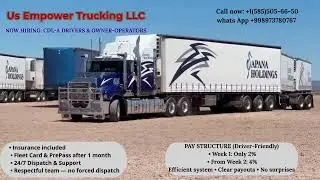 CDL-A Drivers & Owner-Operators Hiring | 2%&ndash;4% Fee | US Empower Trucking LLC