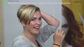 Show you my Colorful Nape Shave Clipper Tattoo  Marjolein Tutorial video by TKS