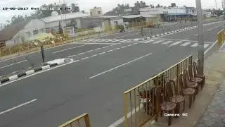 Live accident at erode