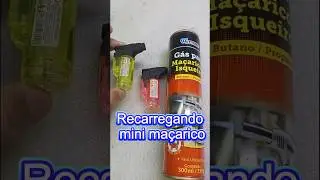 Como recarregar o mini ma&ccedil;arico recarreg&aacute;vel #