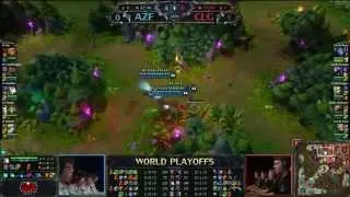 Azubu Frost vs. CLG EU - Game 2 - Semi Final - League of Legends World Championship 2012