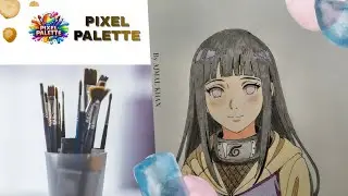 Watch this Hinata Hyuga Sketch Come to Life! 🎨 #Naruto