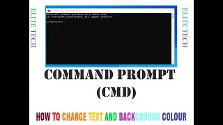 How to Change Text and Background Colour on Command Prompt (CMD)