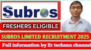 Subros limited recruitment 2025 ll subros hiring ll freshers eligible ll salary 20,000 ll permanent