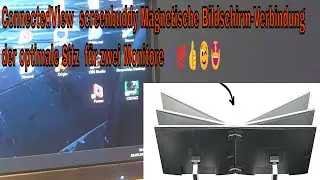 ConnectedView  screenbuddy Magnetische Bildschirm-Verbindung der optimale Sitz  f&uuml;r zwei Monitore