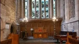 Area Called The Choir With Music On History Visit To The Cathedral In Dunblane Scotland