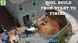 Las Vegas Custom Pool Build Start to Finish | Pentair IntelliFlo3 | Greencare #1 Builder