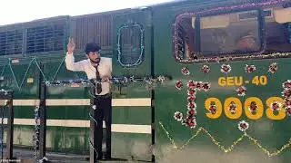 Inauguration Jinnah Express With GEU-40 9008 Departure Lahore Station | Pakistan Railways