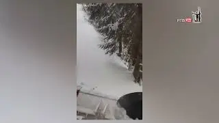 Prilog RTVKV Na putu Rudno - Bzovik snezni nanosi do metra
