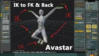 Animation with Avastar - IK to FK & Back