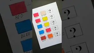 #SatisfyingArt| Oil pastel colours mixing | Handmade painting colours | রং দিয়ে নতুন রং তৈরি।#shorts