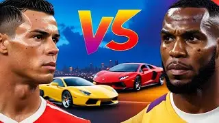 Ronaldo VS LeBron - Car Wars #football #ronaldo #viral