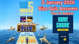Bizz Quiz Answers | 5 January 2026 | Shark Tank India Season 5 #sharktankindia #bizzquizanswers 
