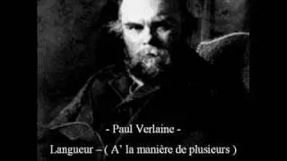 Langueur - Paul Verlaine - Emanuele Raffaele Giuliano et Andrea Bonacquisti