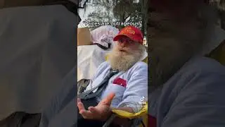 Homeless Waikiki man is shocked by the food prices in Hawaii #homeless #inflation