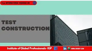 TEST CONSTRUCTION
