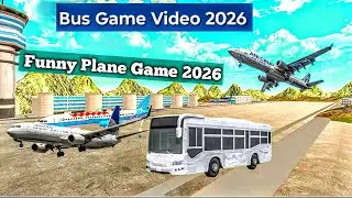 Bus Simulator Indonesia | Coach Bus Simulator + Aeroplane Landing Video 😱
