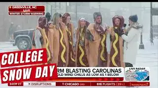 North Carolina College Town Snow Day Invites Students To Indulge In Rare Winter Weather Festivities