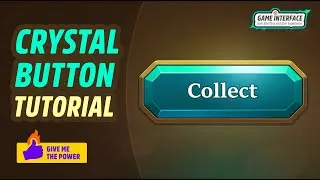 Crystal UI Game Button for Dark Style Game