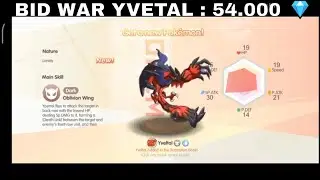 BID WAR YVETAL : 54.000 💎 ► POCKET INCOMING  |  PET WAR