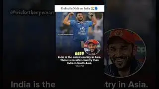 Gulbadin Naib on India 🇮🇳🗣️