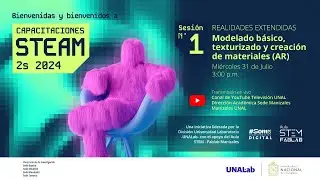 Capacitaciones STEAM - Modelado básico, texturizado, creación de materiales (AR)