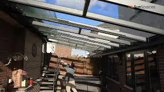 Sunroom with Sliding Glass Roof!