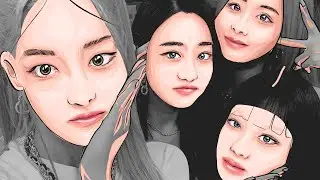 KISSOFLIFE kpop Real-Time iPad Portrait Drawing | Digital Art Live Session