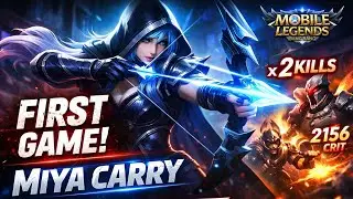 First Match. First Blood 😈 | Miya Gameplay | MLBB 