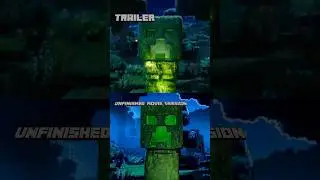 Minecraft Movie - Creeper Explosion Scene | Trailer vs Unfinished Movie Version Comparison
