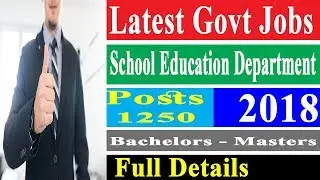 School Education Department Punjab Jobs in 2018 - Govt Jobs Finder - jobs in Rawalpindi