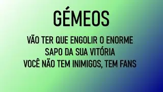 GÉMEOS 💫 ALGUEM ESTÁ MUITO  FRUSTRADO 😂 POR NÃO CONSEGUIR DERRUBAR VOCÊ