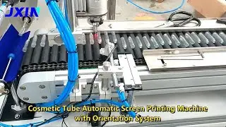 Cosmetic Tube Full Automatic Screen Printing Machine with Orientation System#screenprinting#tube