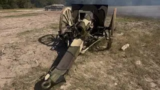 1917 WW1 French Cannon artillery blank firing Canon de 75 mm Modèle 1897