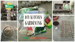 DIY kitchen gardening ll Decorating ideas with recycled plastic Bottles ll By GGAS