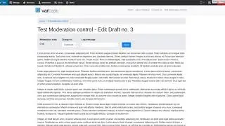 Style Content Moderation control. At the Draft view to look the same as moderation status