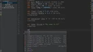 Kotlin: Basic primitive types.