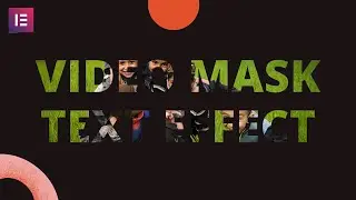 Video Mask Text Effect in Elementor | Pashto
