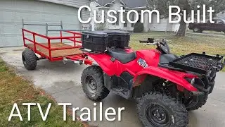 Custom off road atv trailer build. Made from an old boat trailer!